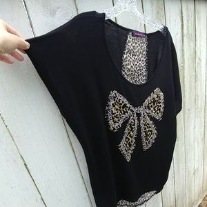 205 Tub - Annabelle U.S.A black and leopard Top 2X
